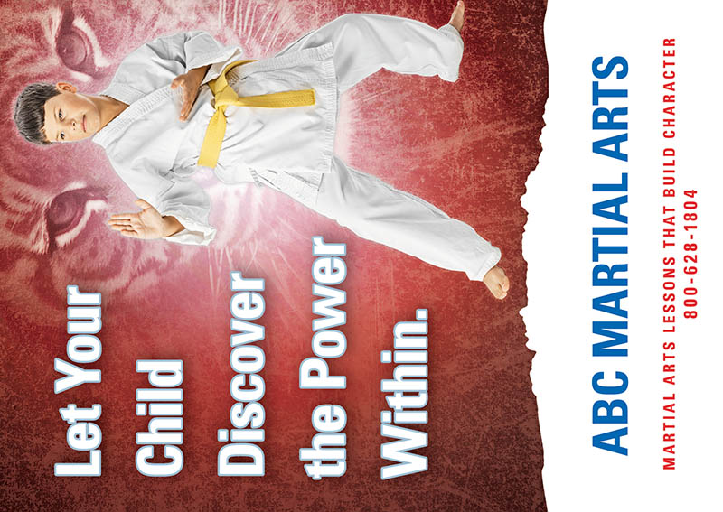 Karate Postcard Design