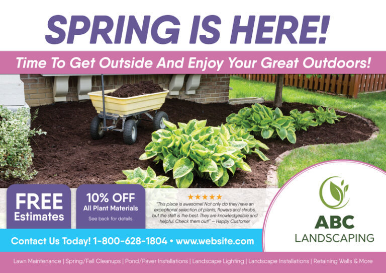 Landscaper Postcard Sample