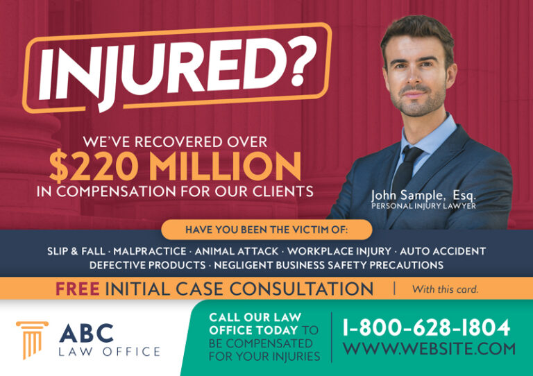 Law Office Postcard Marketing Idea