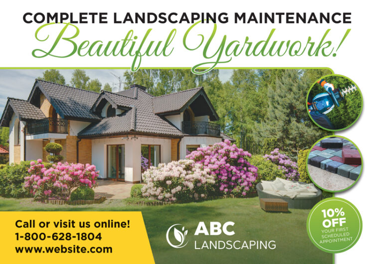 proven landscape and lawn care marketing postcardmania landscaping advertising
