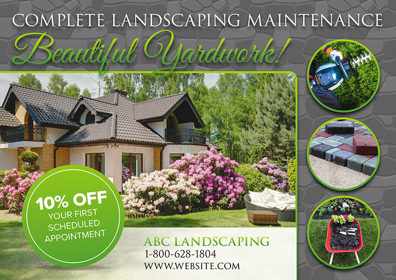 Lawn Maintenance Postcard