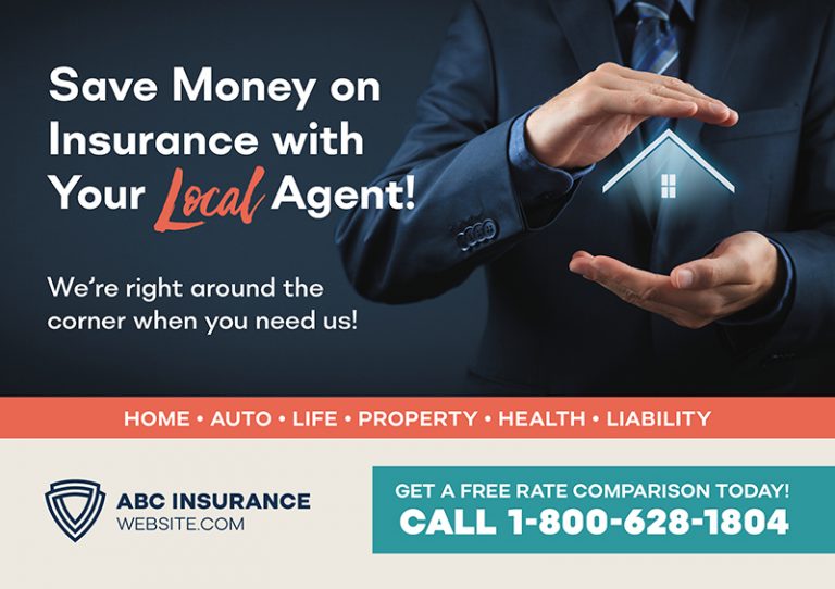 Local Agent Insurance Postcard