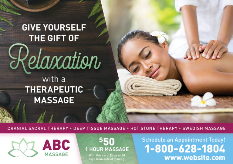 Massage Postcards