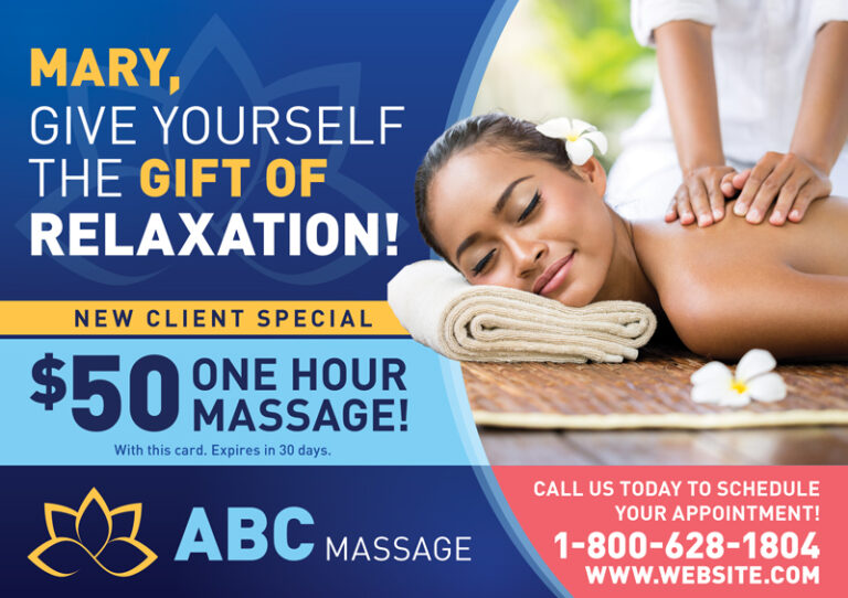 Massage Therapy Mailer