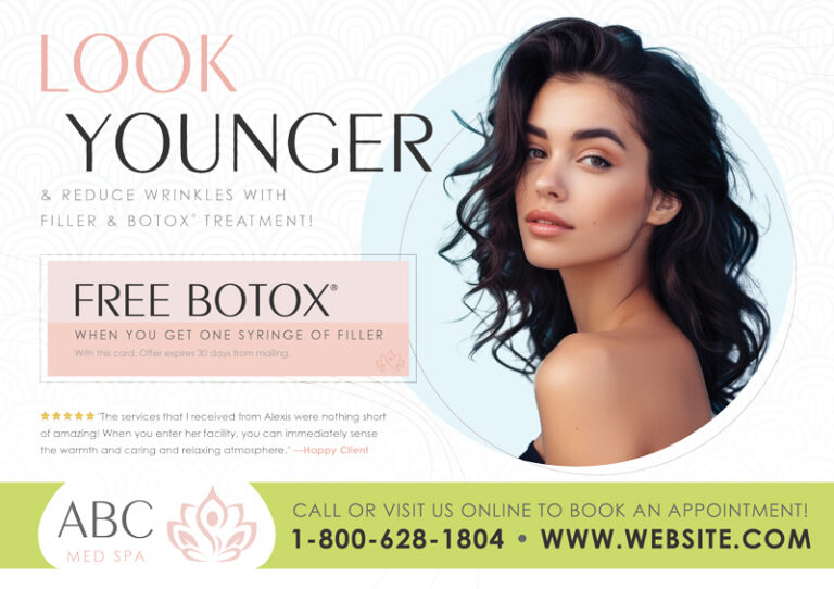Med Spa Advertising Postcard Example