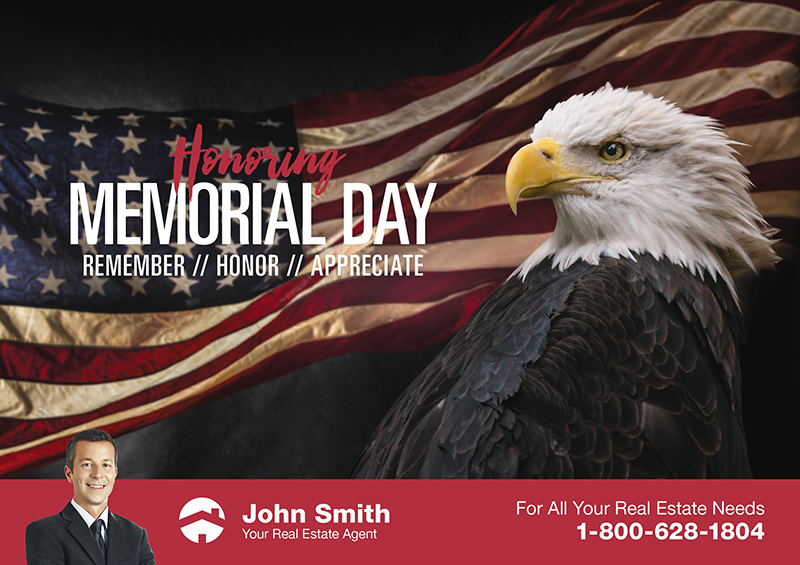 Memorial Day Realtor Postcard