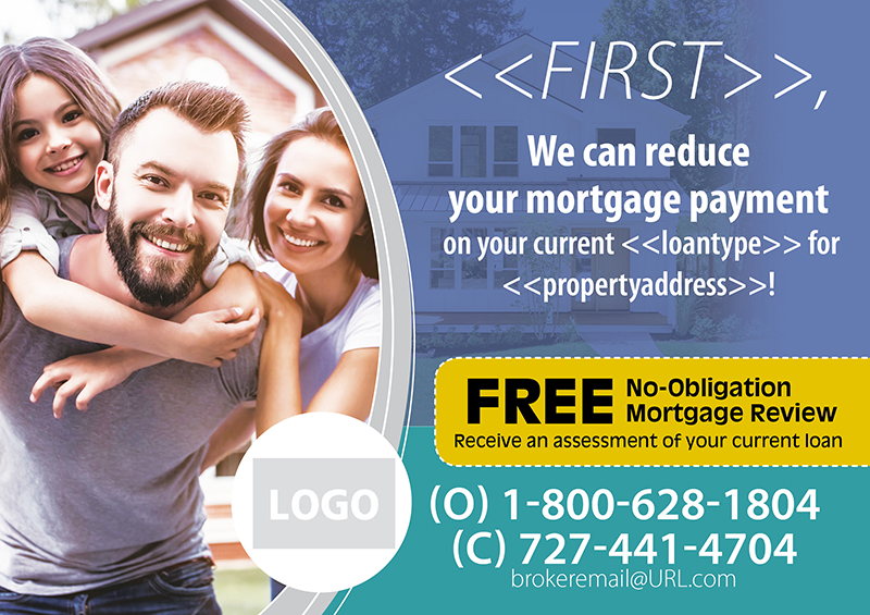 Mortgage Refinance Postcard