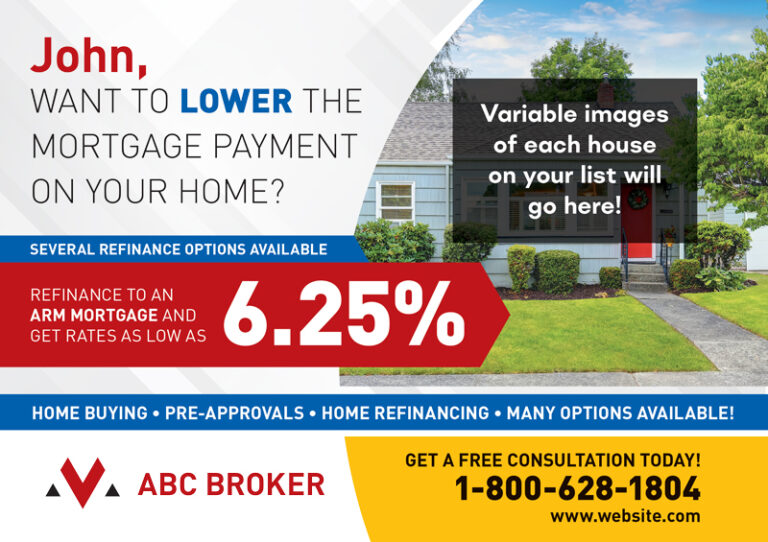 Mortgage Variable Home Image Mailer