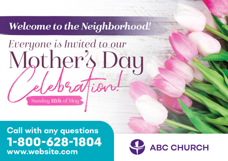 Mothers Day Church Postcards