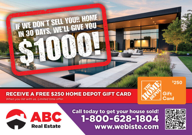 Neighborhood Real Estate Marketing Postcard Sample