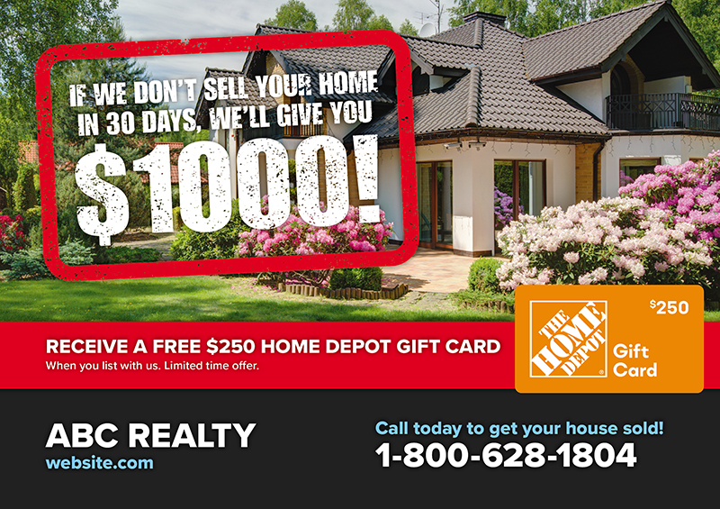 Neighborhood Real Estate Marketing Postcard Sample