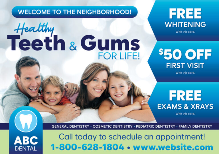 New In Town Family Dental Postcard