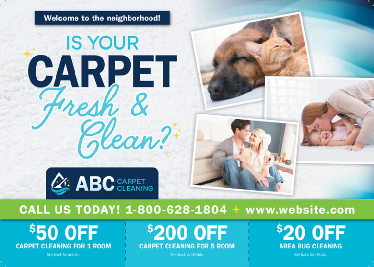 New Mover Carpet Cleaning Postcard