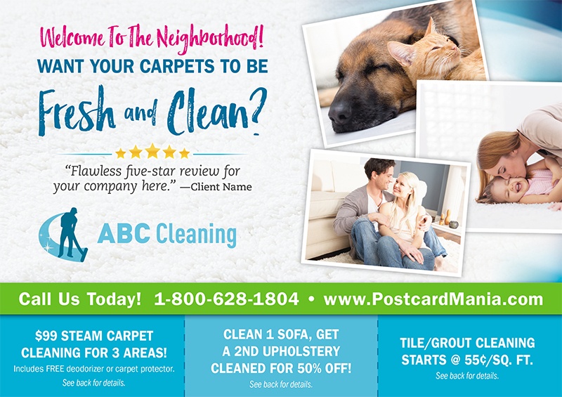 New Mover Carpet Cleaning Postcard