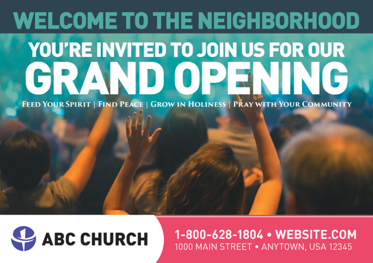 New Mover Church Postcard