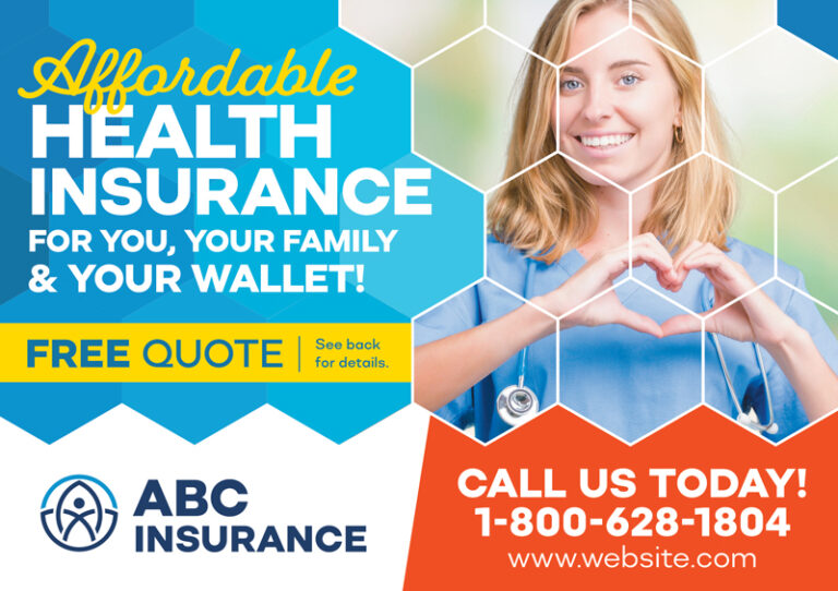 Obamacare Insurance Postcard