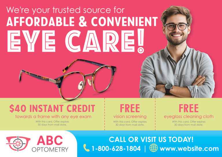 Optometrist Postcard Design