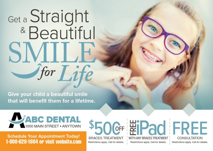 7 Brilliant Orthodontist Direct Mail Postcard Advertising Examples