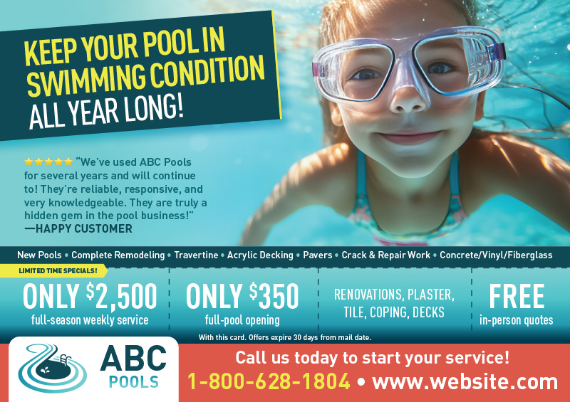 Pool Cleaning Marketing Example
