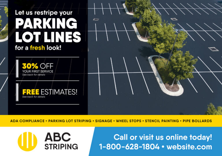 Parking Lot Painting Postcard