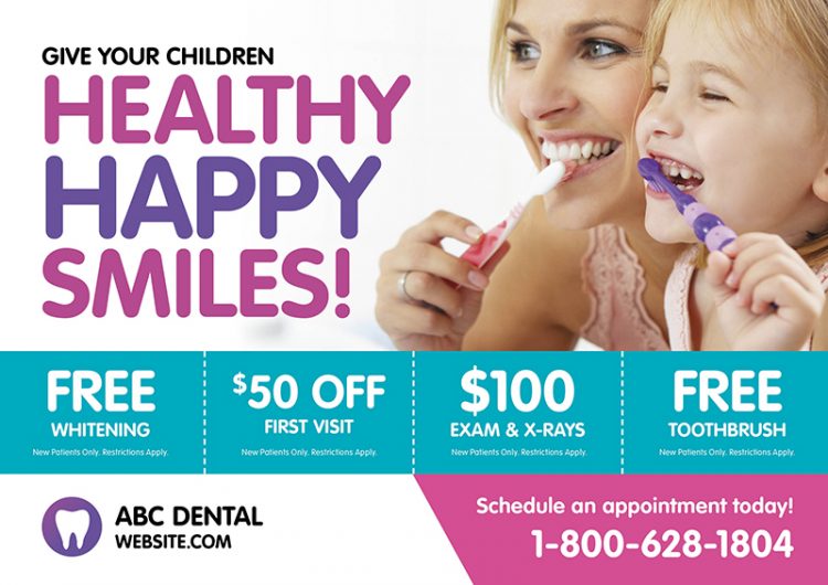 97 Brilliant Dentist Direct Mail Postcard Advertising Examples