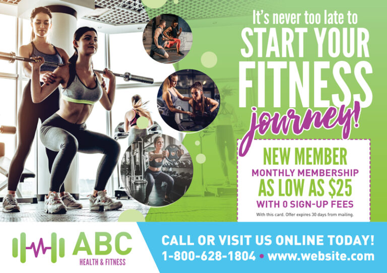 Personal Trainer Promotional Postcard