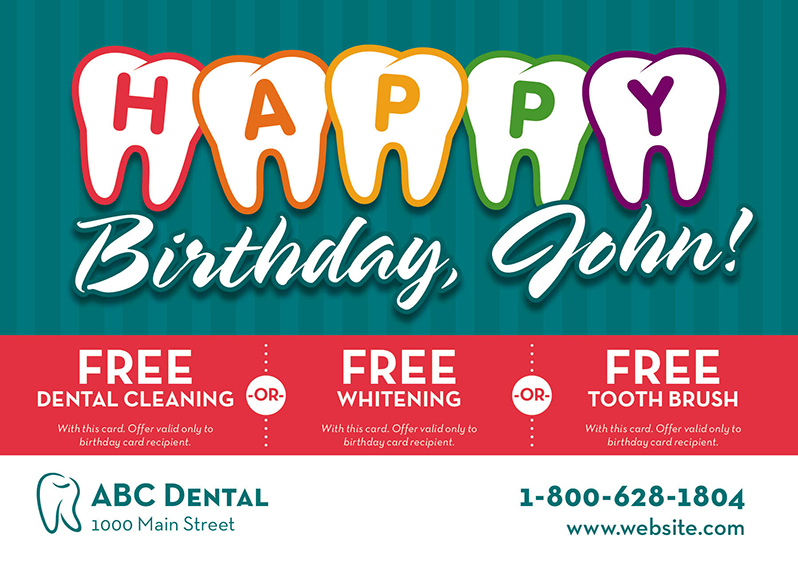 Personalized Dental Postcard