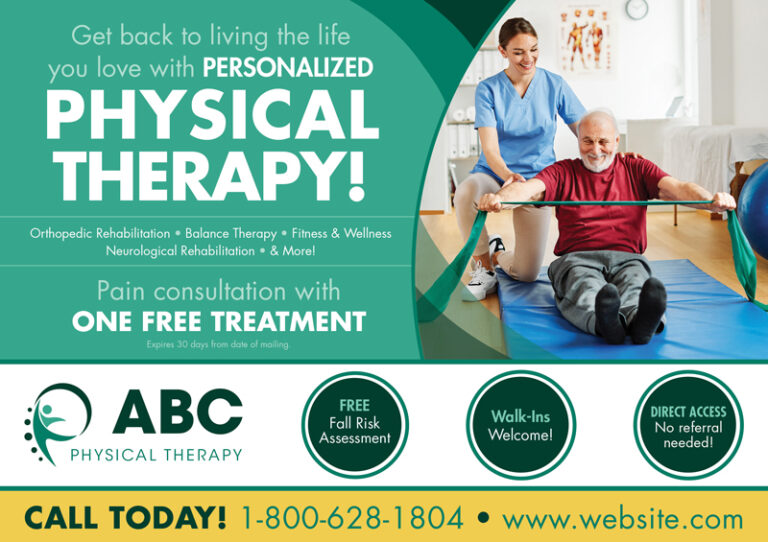 Physical Therapy Rehabilitation Advertising Example