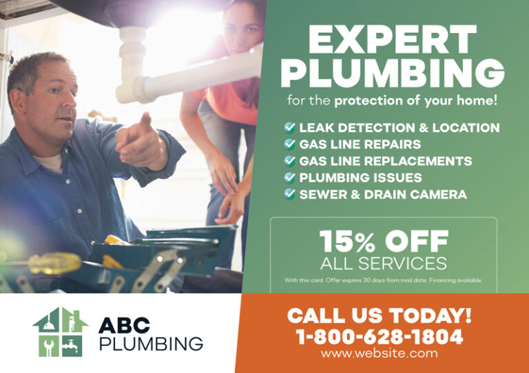 Plumber Septic Tank Marketing Promotional Mailer