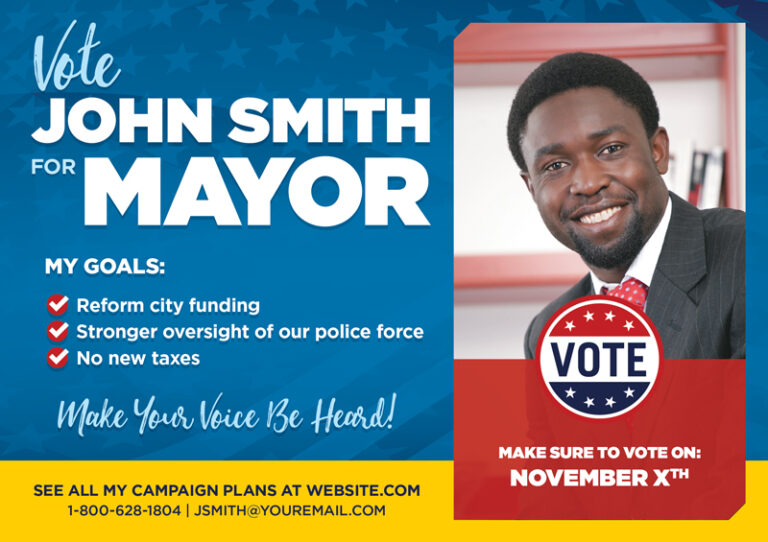 Political Campaign Remember to Vote Postcard
