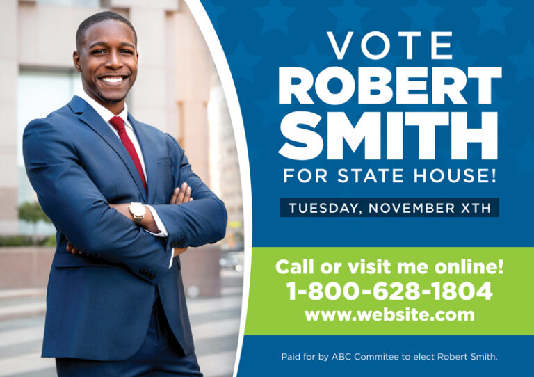 Political Candidate Postcard Design