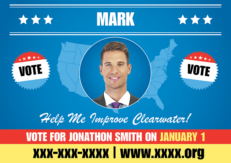 Politician Postcard Design