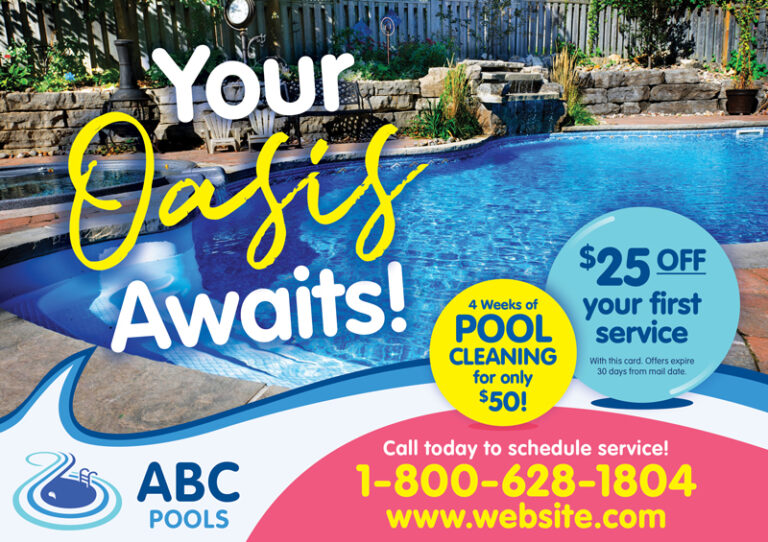 Pool Construction Postcard