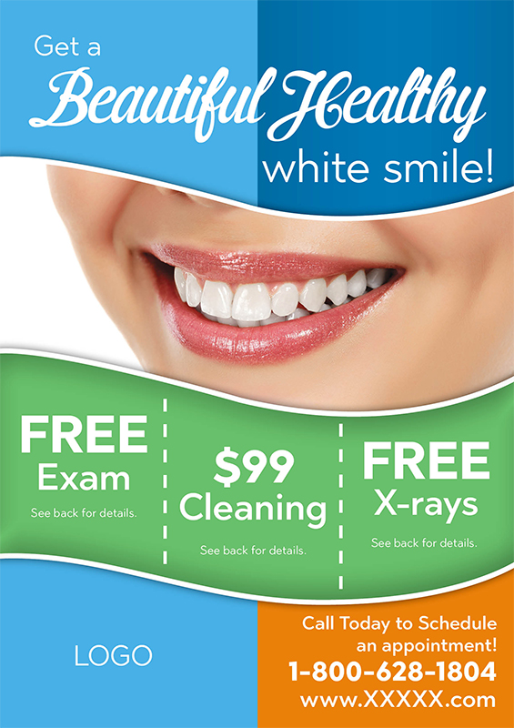 Postcard For Dental Practices Featuring Smiling Woman