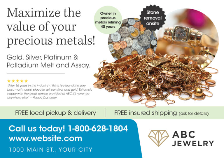 Precious Metal Buying Postcard