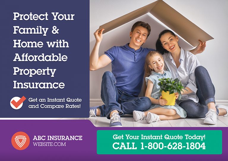Property Insurance Direct Mail Postcard