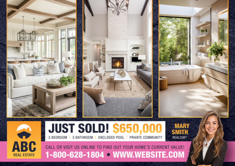 Realtor Just Sold Marketing Postcard