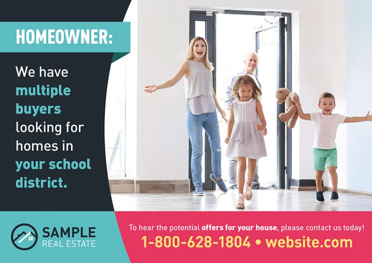 Realtor School District Targeting Postcard