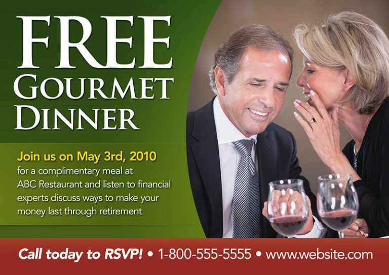 Retirement Planning Seminar Postcard For Retirees