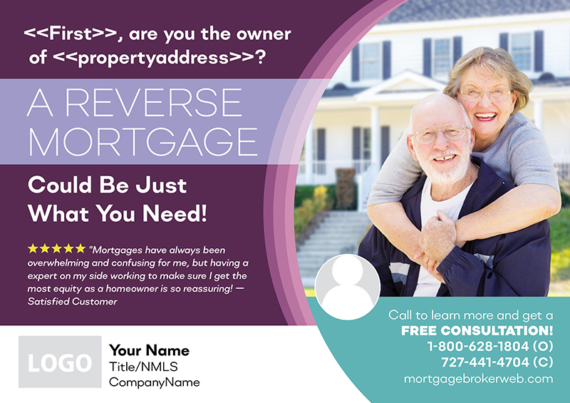 reverse mortgage postcard