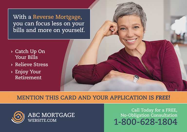 Reverse Mortgage Postcard Design Idea
