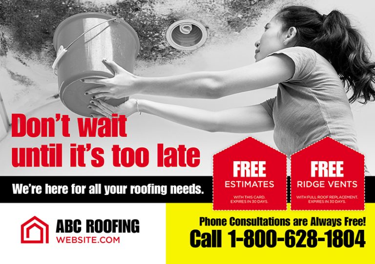 Roofing Postcard with Coupon