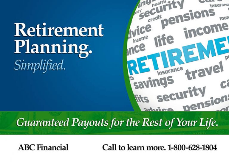 SPIA Marketing Postcard For Financial Advisors