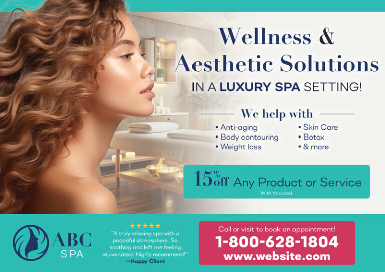 Salon & Spa Marketing Postcard