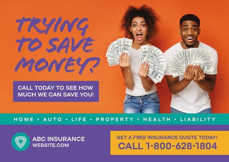 Save on Insurance Postcard