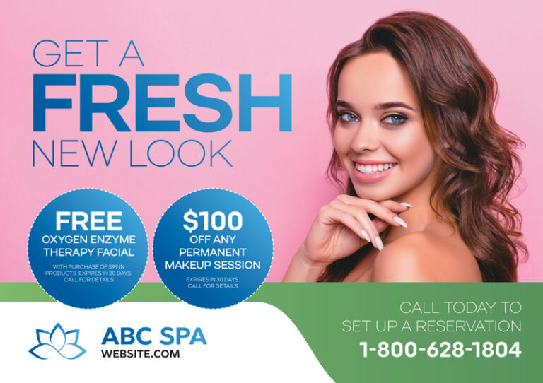 Spa Postcard with Coupon