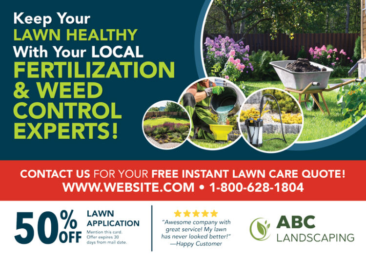 Proven Landscape and Lawn Care Marketing PostcardMania