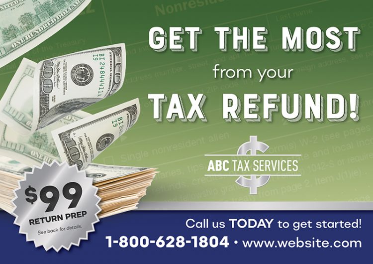 22 Brilliant Tax Preparation Direct Mail Postcard Templates for