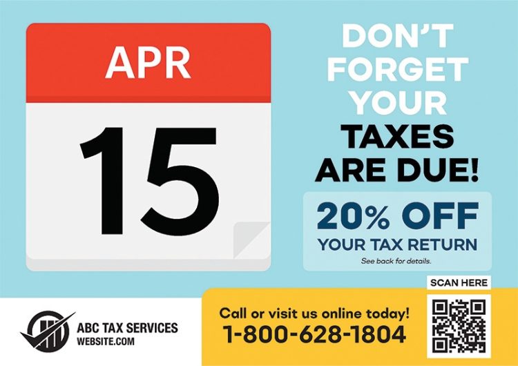 22 Brilliant Tax Preparation Direct Mail Postcard Templates for