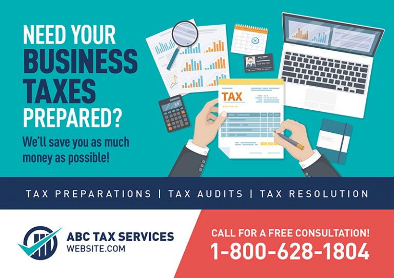 Tax Prep Postcard Design